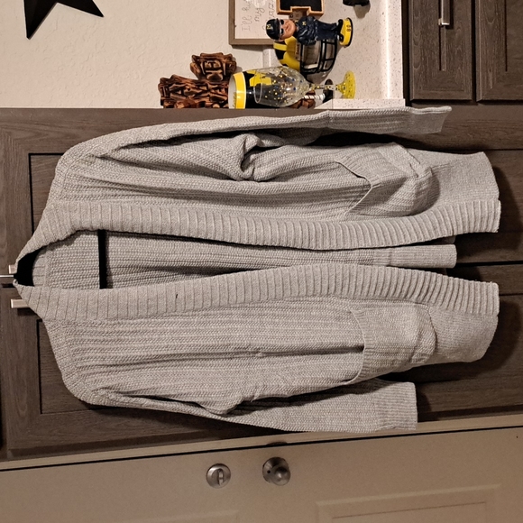 NEW light gray shawl collar cardigan💖clearance drop - Picture 6 of 12